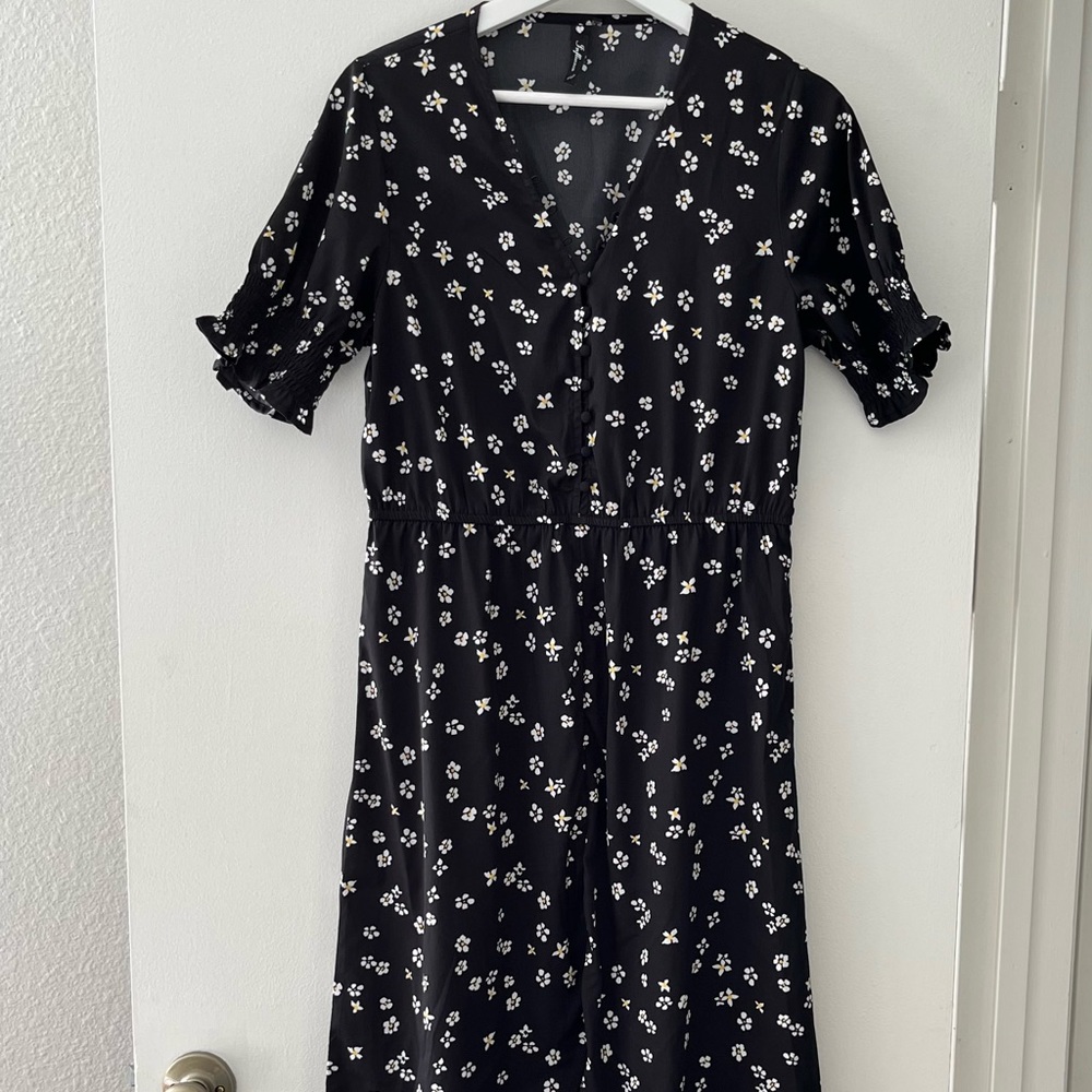 Floral Split Thigh Long Dress Spring Dress